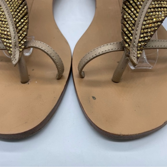Lola Cruz Rhinestone Feather Sandal - Picture 3 of 10